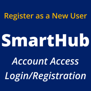 SmartHub Account Access and Login Registration button